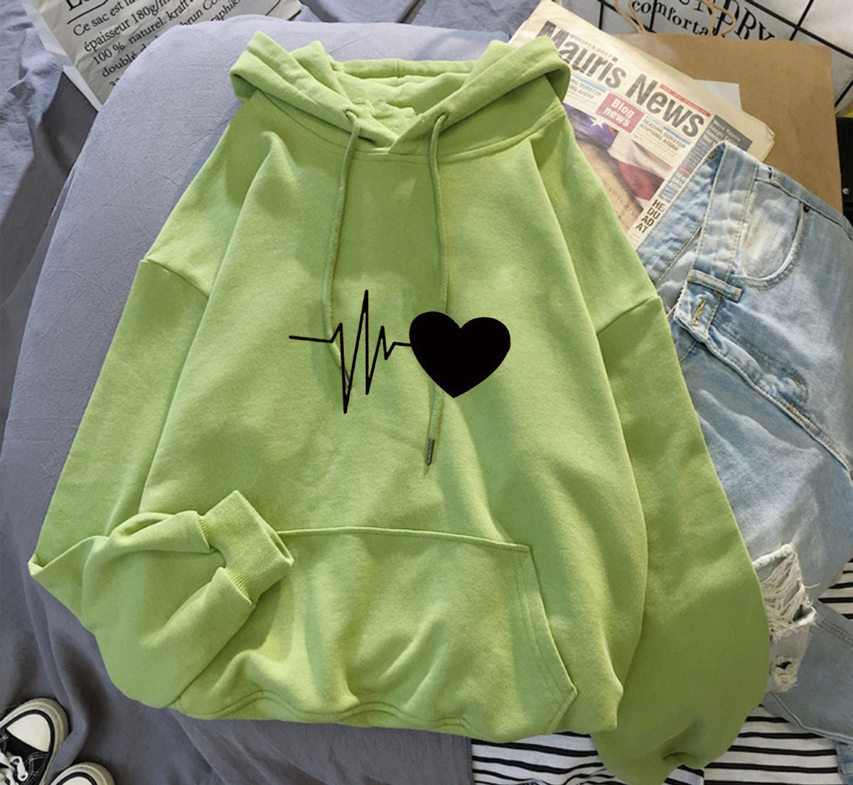 Style Creative Letter Graphic Unisex Hoodie Sweatshirt