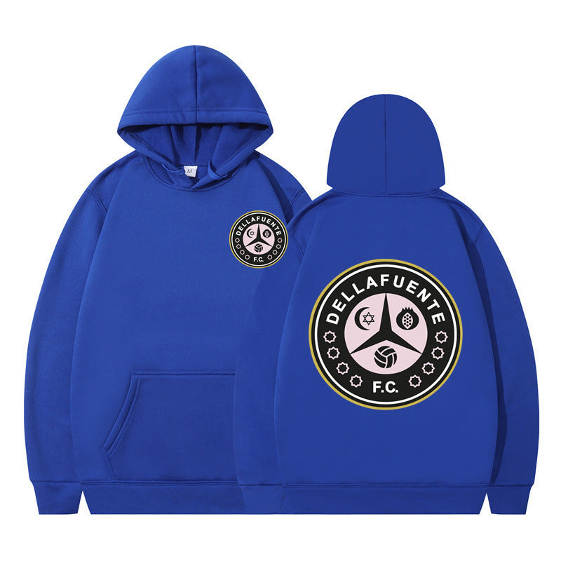 Letter Print Long Sleeve Pullover Hooded Sweatshirt