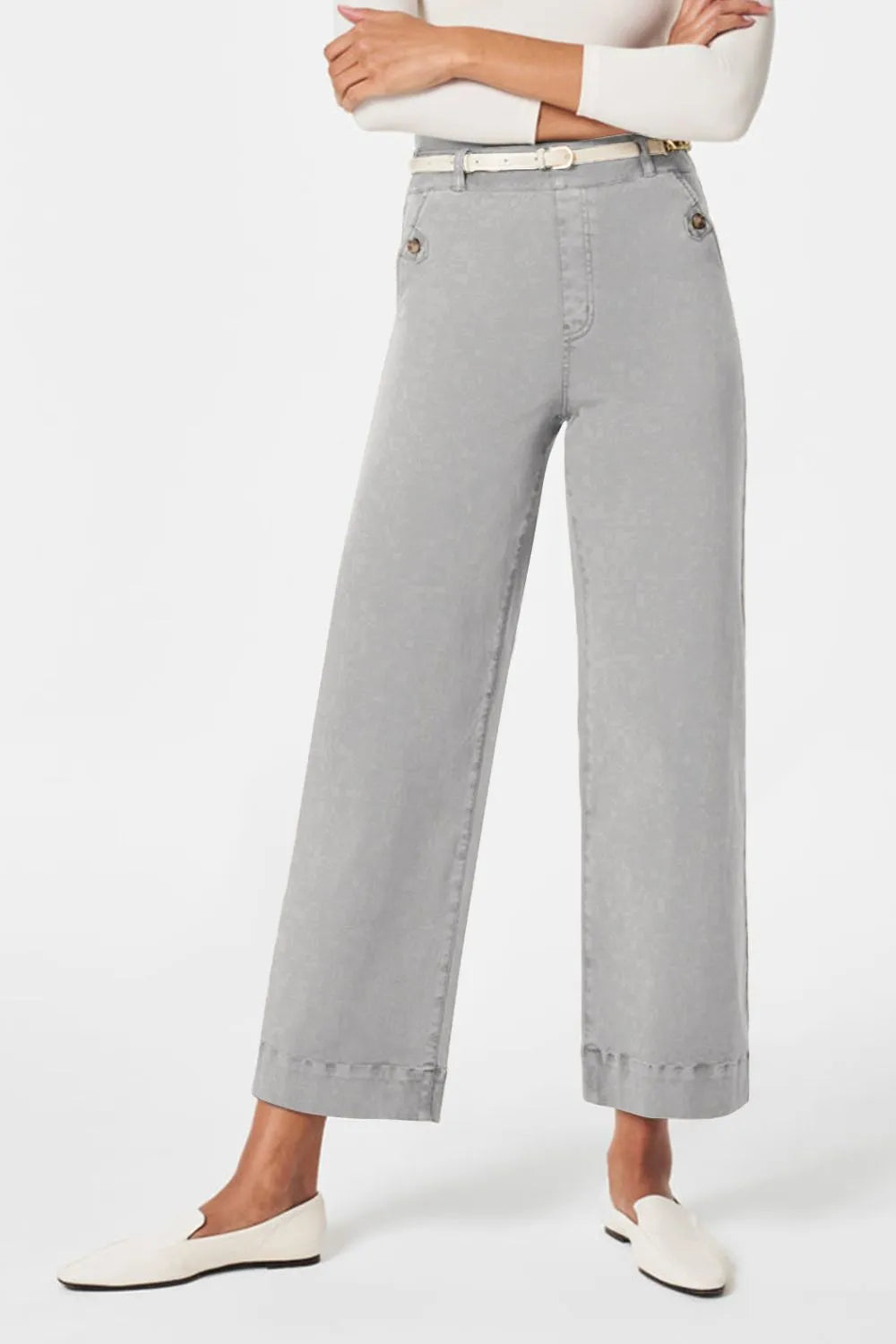 High Waist Jeans with Pockets