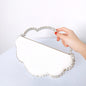 Whimsical New Evening Bag for Women, Handbag with Rhinestone Cloud Design, Chain Strap Crossbody Bag