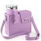 Outdoor Portable Beverage Bottle Bag, Universal Large Insulated Cup Pink Shoulder Crossbody Bottle Bag