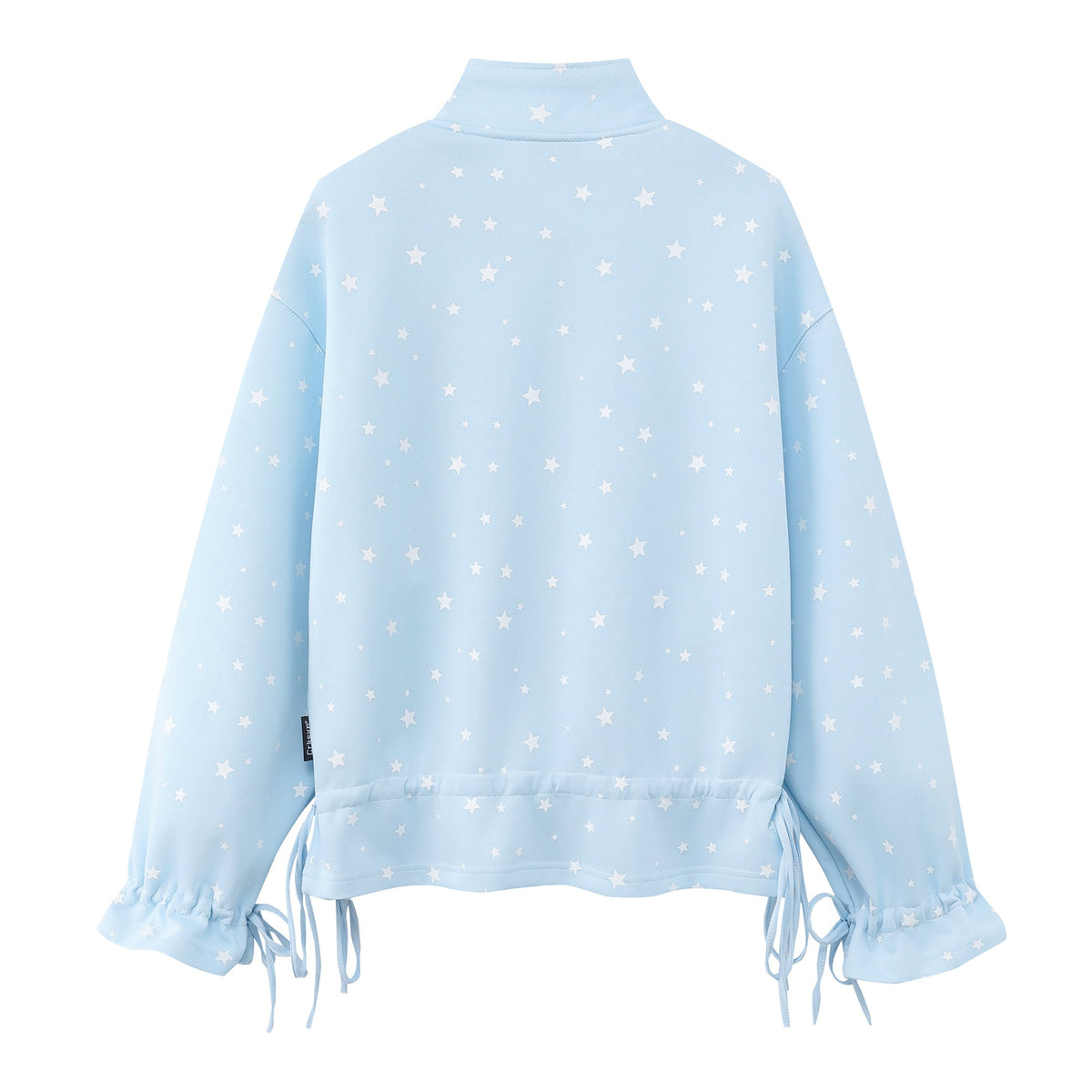 Full printed star drawstring hoodie