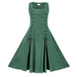 Style New Cotton Linen Role Play Medieval Renaissance Linen Women's Dress