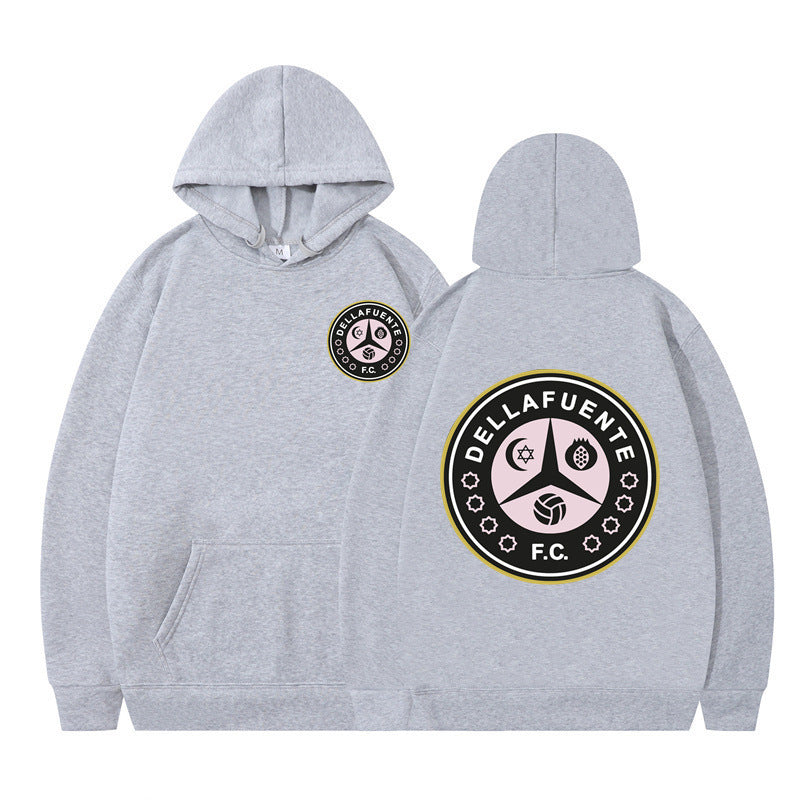 Letter Print Long Sleeve Pullover Hooded Sweatshirt