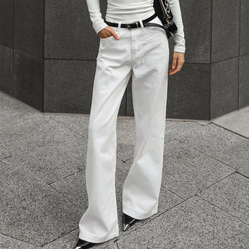 European and American style personalized fashion temperament versatile commuting pants