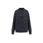 Half height collar polka dot jacket