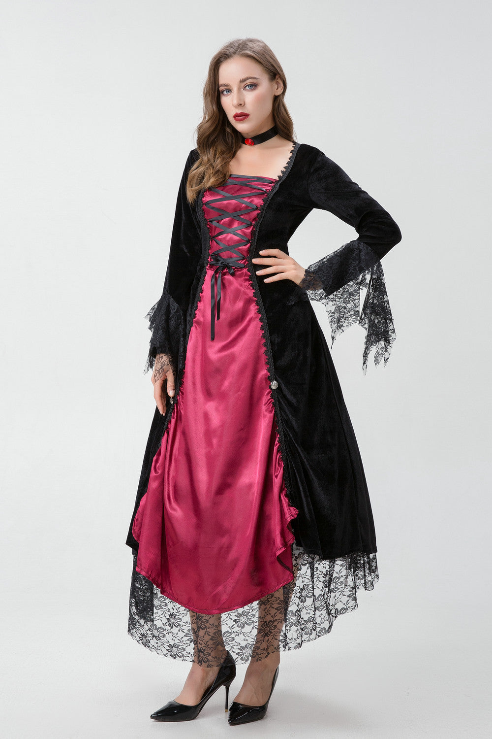 Halloween costume Gothic vampire queen dress