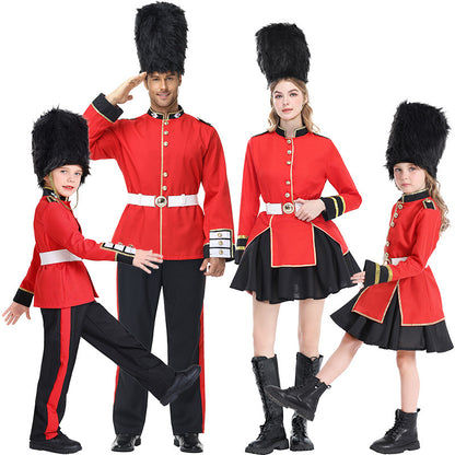 Halloween Women's British Royal Guard Cosplay Dress, British Queen's Guards Ceremonial Parade Stage Party Costume