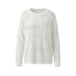 Hollow hole knitted long sleeved sweater