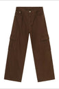 Hight Rise Wide Leg Cargo Pants