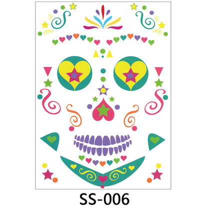 Halloween face sticker
