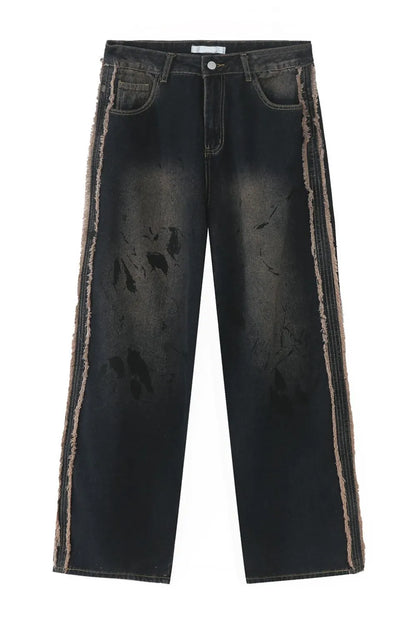 Raw Edge Mid Rise Men's Jeans