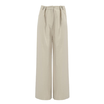 European and American Cowboy High Waist Wide Foot Versatile Casual Pants for Women