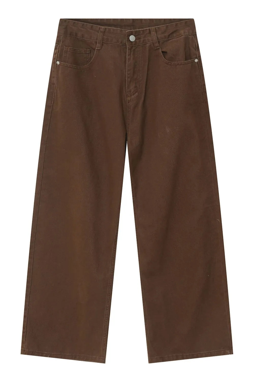 Pocketed Wide Leg Men's Jeans