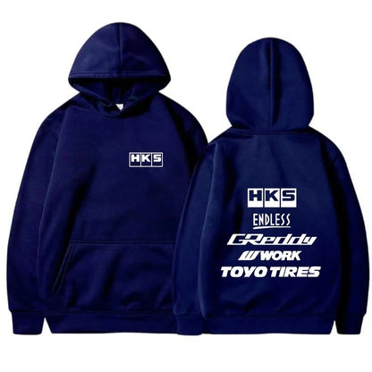 Men's Cool Hoodie Japan JDM Modified Car HKS ENDLESS Hoo