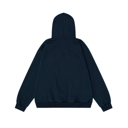 Plush puppy patch hooded sweatshirt