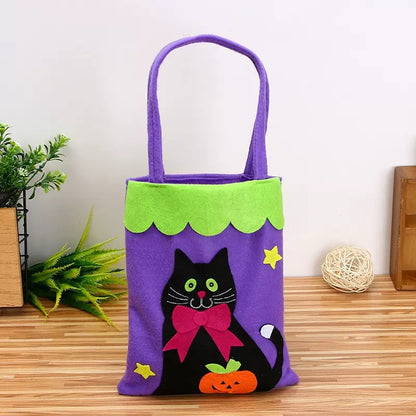Halloween Non-Woven Handheld Bag Candy Bag Halloween Pumpkin Bag Decoration Prop Gift Bag Halloween Gift
