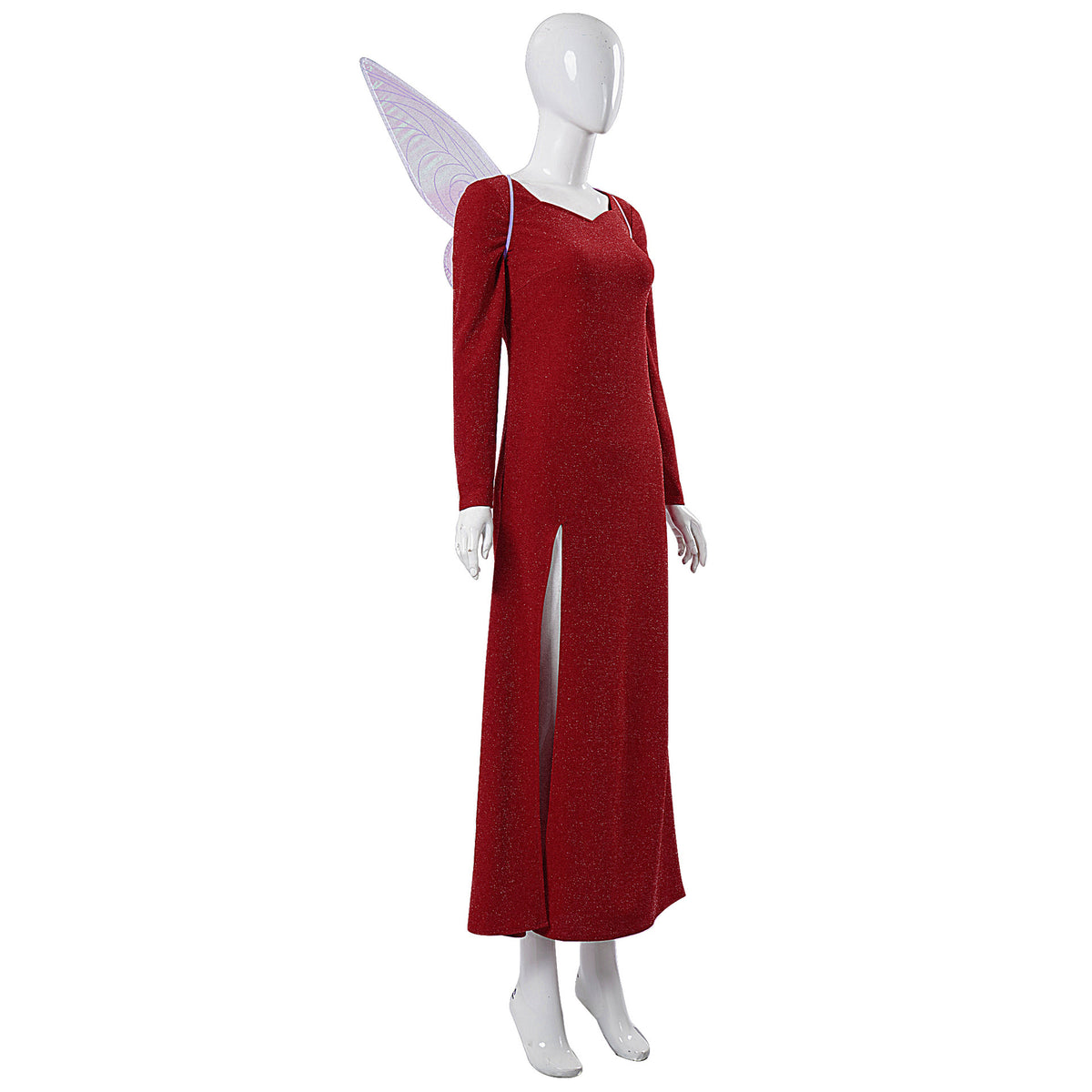 Shrek Cosplay Fairy Dress Long Red Gown Costume Set Movie Character Performance Outfit