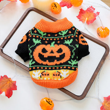 PETCIRCLE Christmas Holiday Knit Sweater Dress for Dogs and Cats Autumn Winter Pet Collection