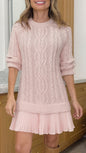 Comfortable Casual Fashion Knit Sweater with Cable Pattern for Women
