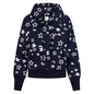 Retro star printed cardigan hoodie for women