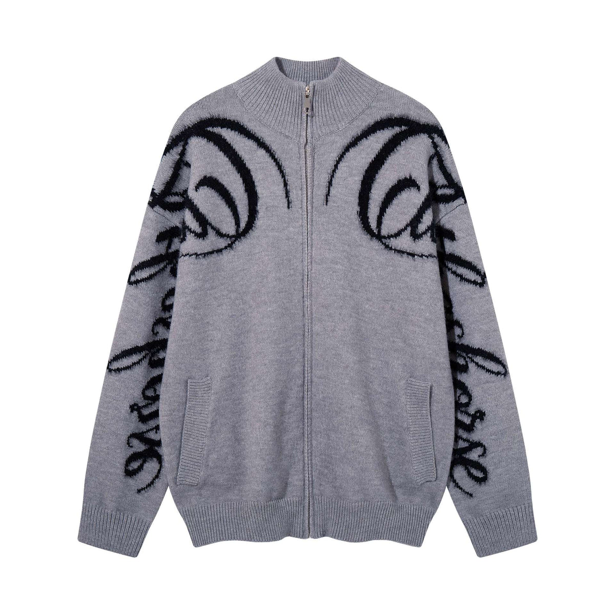 Hairy fringe letter jacket