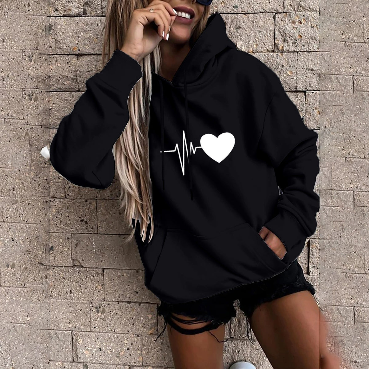 Style Creative Letter Graphic Unisex Hoodie Sweatshirt