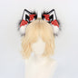 Halloween Cat Ear Headband Plush Faux Cat Ears Pumpkin Hair Accessory Lolita Live Streaming Halloween Prop
