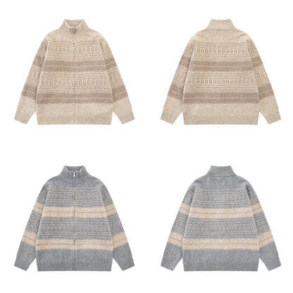 Half high collar zipper design jacket