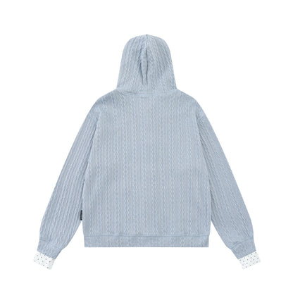 Angel wing embroidered hoodie