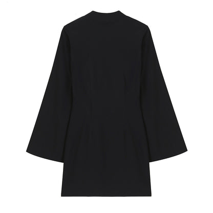 Rope knot buckle short dress