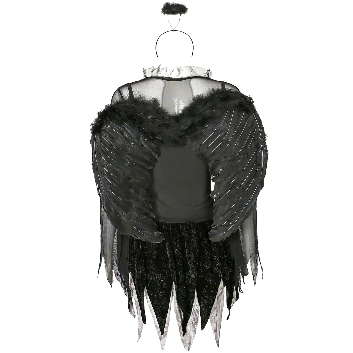 Halloween costume zombie black angel cosplay