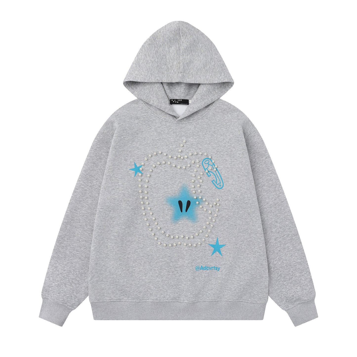 Apple patterned pearl hoodie