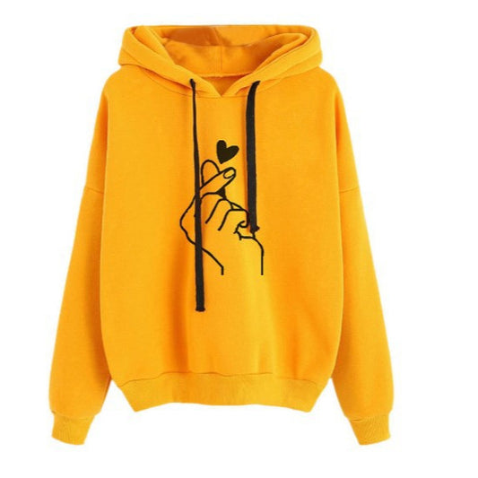 Women's Casual Printed Planet Graphic Hooded Sweatshirt