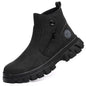 Welders' labor protection anti smashing and anti piercing work anti spark protection and safety shoes