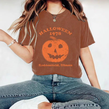 T-shirt HALLOWEEN pumpkin print