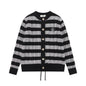 Wide striped texture jacket