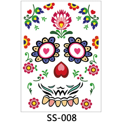 Halloween face sticker