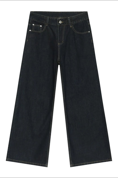 Wide Leg Jeans with Pockets