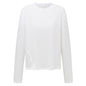Grey purple diagonal breasted casual long sleeved top