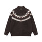 Half high collar zipper jacket