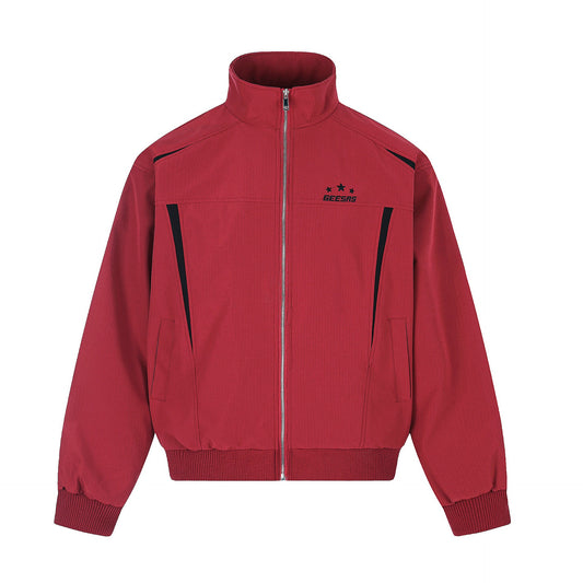 Chest three-star letter design jacket