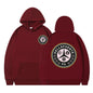Letter Print Long Sleeve Pullover Hooded Sweatshirt