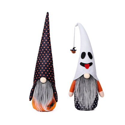 Halloween New Faceless Doll Figurine Halloween Pumpkin-Faced Rudolph Dwarf Decoration Ornament