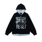 Letter printed hoodie