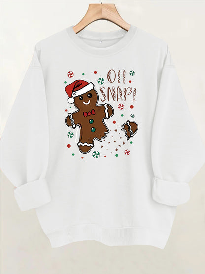 Round neck fleece hoodie
