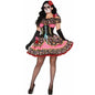 Halloween Costume Carnival Cosplay Rose Skull Sexy Horror Ghost Bride Beauty Queen Witch Women