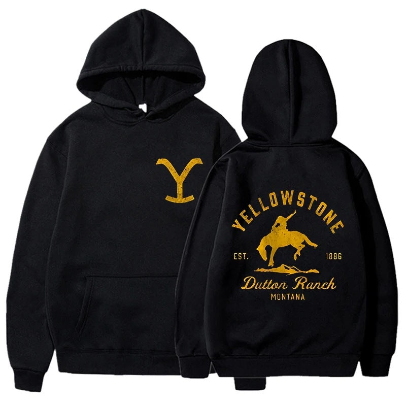 Classic Yellowstone Dutton Ranch Printed Hoodies