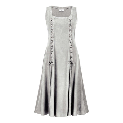 Style New Cotton Linen Role Play Medieval Renaissance Linen Women's Dress