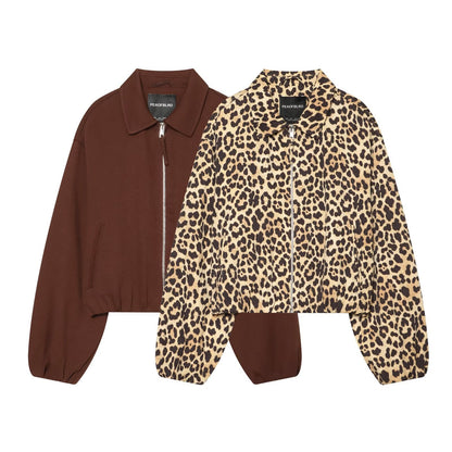Collar zipper long sleeved jacket